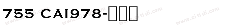 755 CAI978字体转换